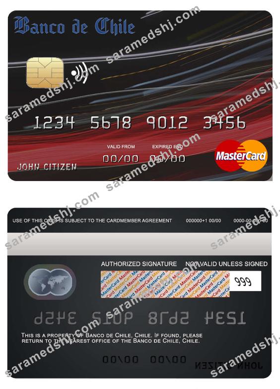 Chile Banco de Chile bank mastercard